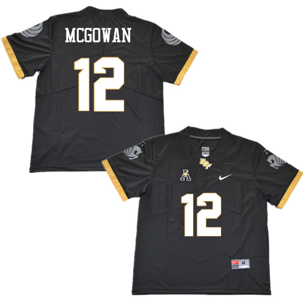 Men #12 Taj McGowan UCF Knights College Football Jerseys Sale-Black